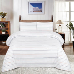 Collection image for: Twin Size Bed Sheets Set – 100% Cotton Luxury Bedding | Soft Breathable Hotel Collection | Draps Lit Simple Coton | MR24 Canada
