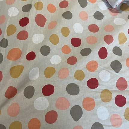 King Size Bed Sheets 100% Cotton Cooling Deep Pocket Sheets 17'' Polka Dot Pebble Print Bedding Set Soft Breathable Cotton draps King cotonModern Colorful Dots & Leopard Print Sheets Inspired Design