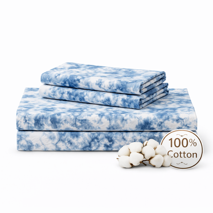 King Size 100% Cotton Bed Sheet Set – 4 Piece, 400 Thread Count, Deep Pocket, All-Around Elastic with Extra Corner Elasticw inventory