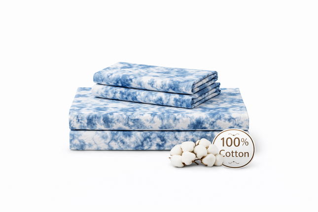 King Size 100% Cotton Bed Sheet Set – 4 Piece, 400 Thread Count, Deep Pocket, All-Around Elastic with Extra Corner Elasticw inventory