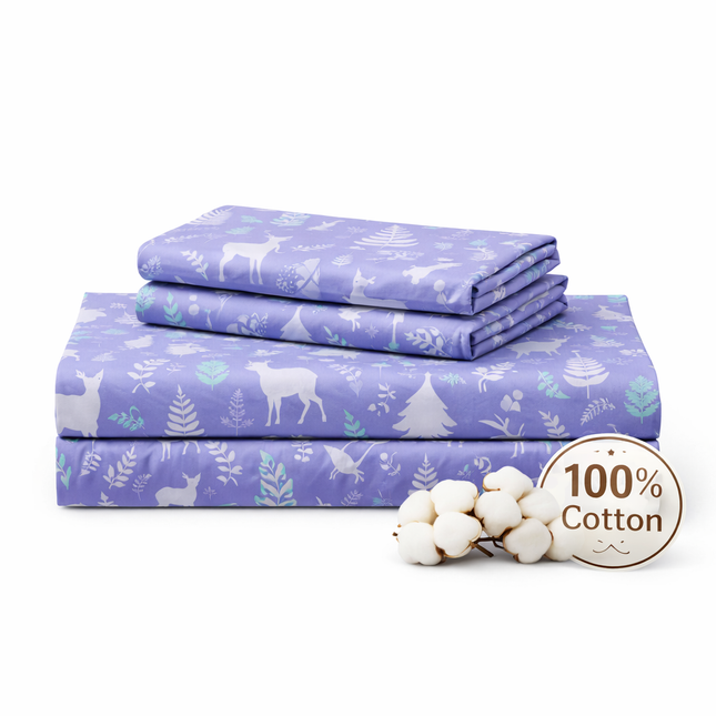 King Size 100% Cotton Bed Sheet Set – 4 Piece, 400 Thread Count, Deep Pocket, All-Around Elastic with Extra Corner Elastic