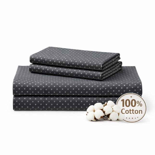 King Size 100% Cotton Bed Sheet Set – 4 Piece, 400 Thread Count, Deep Pocket, All-Around Elastic with Extra Corner Elastic