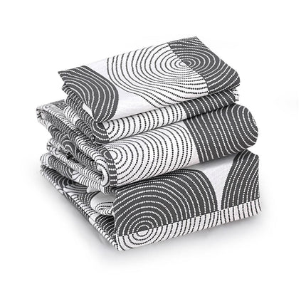 Grey Modern Geometric 100% Cotton Queen Sheets Set
