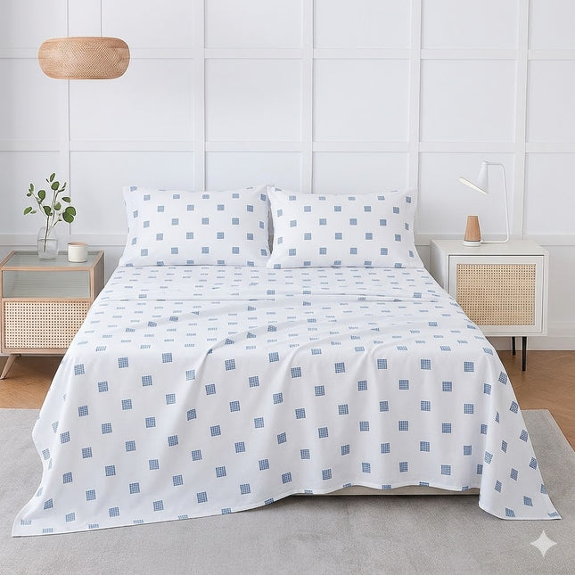 King sheets 100% Cotton Bed Sheet Set – 4 Piece, 400 Thread Count, Deep Pocket, Extra Elastic Corners